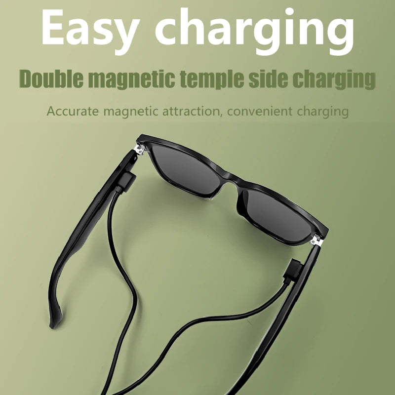 Smart Glasses Bluetooth Make Receive Call Music Camera Noise Reduction UV 400 anti Blue Light Glasses TWS Men Women Gifts